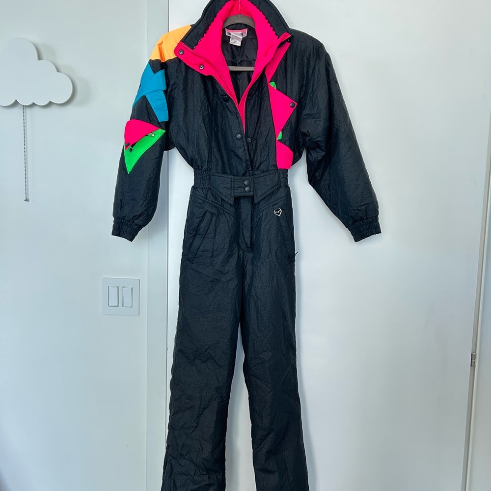 Obermeyer Black and Multicolor Ski Suit